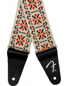 Genuine Fender 2"  Pasadena Woven Guitar Strap, Lattice Orange