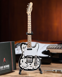 AXE HEAVEN Waylon Jennings Tribute Fender Telecaster Miniature Guitar Gift