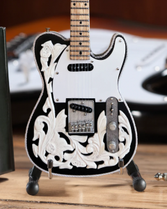 AXE HEAVEN Waylon Jennings Tribute Fender Telecaster Miniature Guitar Gift