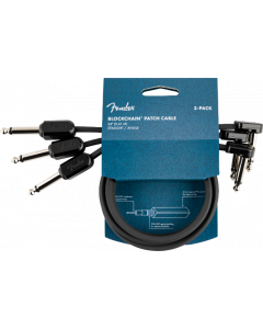 Fender Blockchain 24" Pedal Patch Cables, 3-pack, Straight/Angle