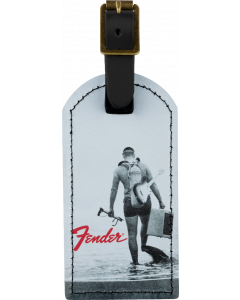 Genuine Fender Guitars Vintage Ad Luggage/Suitcase Tag, Scuba Diver