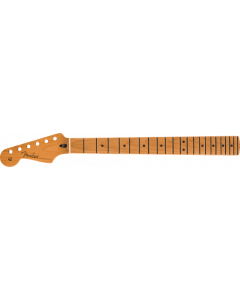 Fender LEFT-HANDED Satin Roasted Maple Strat Neck, 22 Jumbo, 12", Flat Oval