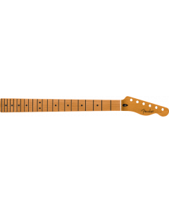 Fender Satin Roasted Maple Tele/Telecaster Neck, 22 Jumbo, 12", Flat Oval