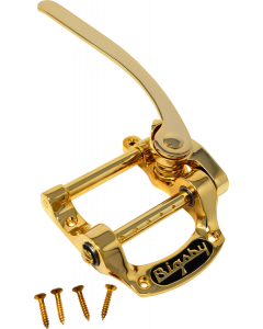 Bigsby B5 Vibrato Tailpiece, String-Thru, Gold, 180-4952-547