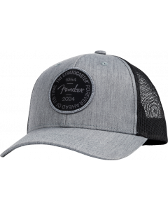 Fender Guitars Stratocaster 70th Anniversary Badge Hat, Gray Heather, One Size