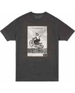 Genuine Fender Guitars Vintage Ad Biker Tee, Graphite, L, Large