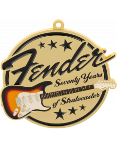 Fender Stratocaster 70th Anniversary Limited Addition Metal Ornament, 2024