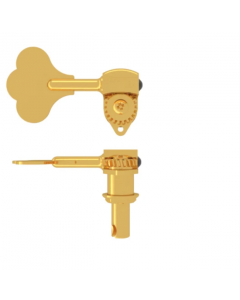 Hipshot 20670GT Single Clover Key Treble Side Ultralite Bass Tuning Key 3/8"- Gold