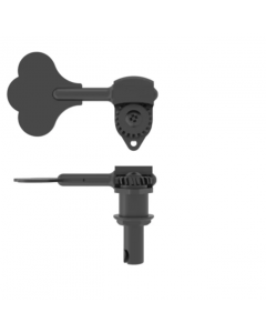 Hipshot 20670BT Single Clover Key Treble Side Ultralite Bass Tuning Key 3/8"- Black