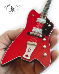 AXE HEAVEN Billy F Gibbons Signature Billy Bo Gretsch Miniature Guitar Gift