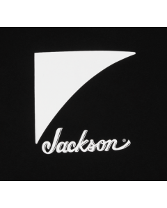 Jackson Guitars Shark Fin Logo T-Shirt, Black, L, LARGE