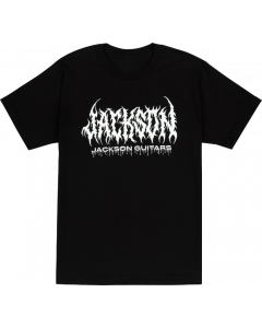 Jackson Guitars R.I.P. Logo, Tee T-Shirt, Black, XXL, 2XL