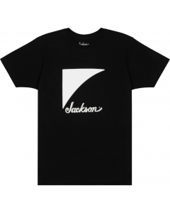 Jackson Guitars Shark Fin Logo T-Shirt, Black, S, SMALL