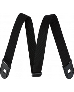 Fender QUICK GRIP Locking End Guitar Strap, Black Polypro, 2" Wide