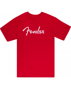 Fender Guitars Spaghetti Logo T-Shirt, Dakota Red, M, MEDIUM