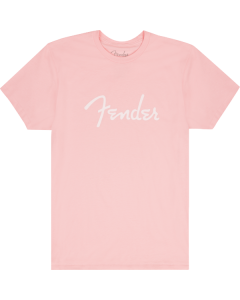 Genuine Fender Guitars Spaghetti Logo T-Shirt, Shell Pink, L, LARGE