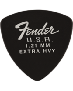 Fender Dura-Tone 346 Shape Guitar Picks, 1.21, Black, 12-Pack