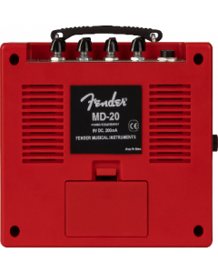 Genuine Fender Mini Deluxe Portable Guitar Amplifier Amp, Red, 023-4810-009