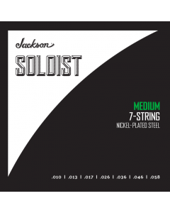 Jackson Soloist 7-String Electric Guitar Strings, MEDIUM, .010-.058