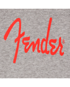  Genuine Fender Spaghetti Logo Long-Sleeve T-Shirt, Heather Gray, M, MEDIUM