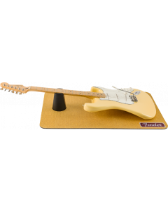 Genuine Fender Guitar Work Mat with Neck Holder, Yellow Tweed