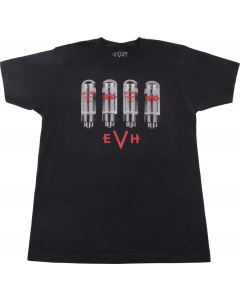 EVH Eddie Van Halen Amp Tube Logo Tee T-Shirt, Black, S, Small