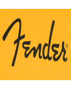  Genuine Fender Guitars Spaghetti Logo T-Shirt, Butterscotch Blonde, M, MEDIUM