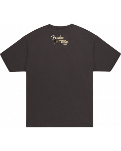 Fender Guitars Wings To Fly Tee T-Shirt, Vintage Black, S, Small