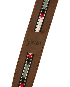 Genuine Fender Paramount Acoustic Guitar Leather Strap, Brown - 099-0612-021