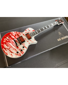 AXE HEAVEN Bobby Keller Blood Splatter ESP Eclipse Miniature Guitar Gift