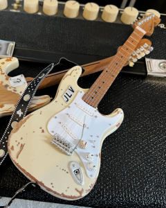 AXE HEAVEN Jimmie Vaughan Custom Vintage Fender Strat Miniature Guitar Gift