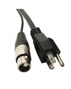 Elite Core PA75 75' Powered Speaker Cable Cord - Balanced Neutrik XLR + AC Plug 