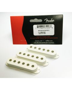 Genuine Fender PARCHMENT Strat/Stratocaster Pickup Covers - Set of 3