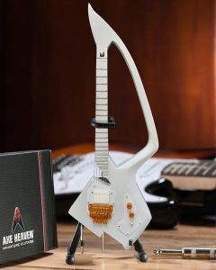 AXE HEAVEN The Artist Formerly Known as- White Auerswald Model C Miniature Guitar Gift