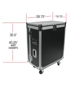 OSP ATA Flight Road Tour Case w/ Casters and Doghouse for Presonus 24.4.2 Mixer