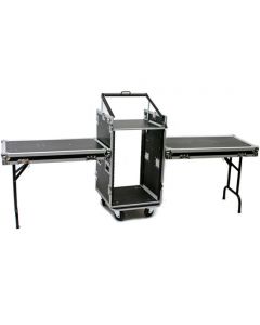 OSP PRO19 16-Space ATA Mixer Rack Road Tour Case with Standing Table Lids