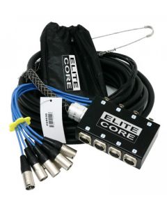 Elite Core 8 Channel 30' ft Pro Audio Stage Cable XLR Mic Sub Snake - PS8030