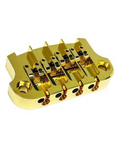 Hipshot SuperTone 3-Point Replacement Bridge for 4-String Gibson Bass - GOLD