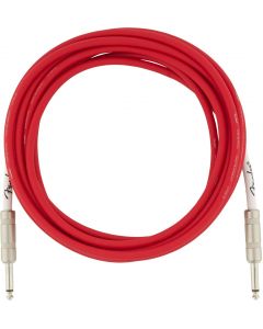 Fender Original Series Electric Guitar/Bass Instrument Cable, 15' ft, Fiesta Red