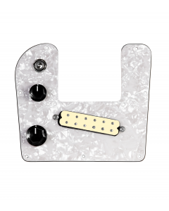 920D Custom Rogue Lap Steel Loaded Pickguard With An Aged White Polyphonics Pickup and White Pearl Pickguard