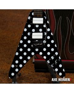 AXE HEAVEN Randy's "Harpoon" Polka Dot Signature Miniature Guitar Display Gift