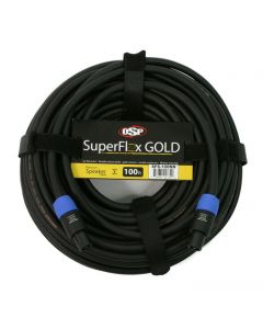 OSP SuperFlex GOLD 100' ft Premium Speaker Cable with Neutrik Speakon Connectors