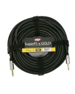 OSP SuperFlex GOLD 100' ft Premium Speaker Cable, 1/4" -1/4", Neutrik Connectors