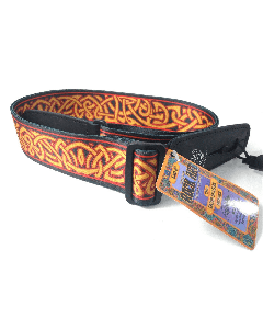 Lock-It Bob Masse Rock Art Leather End Guitar Strap - Harvey Twist, LIS-036-BM6