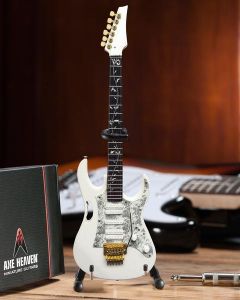 AXE HEAVEN Steve Vai Signature White JEM Miniature Guitar Display Gift