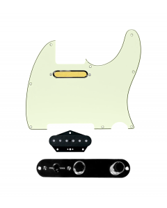 920D Custom Gold Foil Loaded Pickguard for Tele With Mint Green Pickguard and T3W-B Control Plate