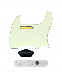 920D Custom Gold Foil Loaded Pickguard for Tele With Mint Green Pickguard and T3W-REV-C Control Plate