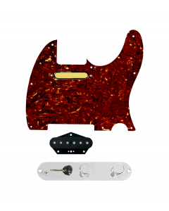 920D Custom Gold Foil Loaded Pickguard for Tele With Tortoise Pickguard and T3W-C Control Plate