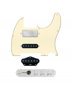 920D Custom Mason Style Loaded Pickguard for Nashville Tele With Aged White Pickguard and TMAS-C Control Plate