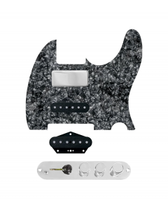 920D Custom Mason Style Loaded Pickguard for Nashville Tele With Black Pearl Pickguard and TMAS-C Control Plate